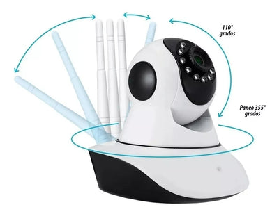 CÁMARA ROBÓTICA SEGURIDAD WIFI 3 ANTENAS