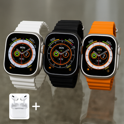 Combo Smartwatch Ultra KD100 + Airpods PRO